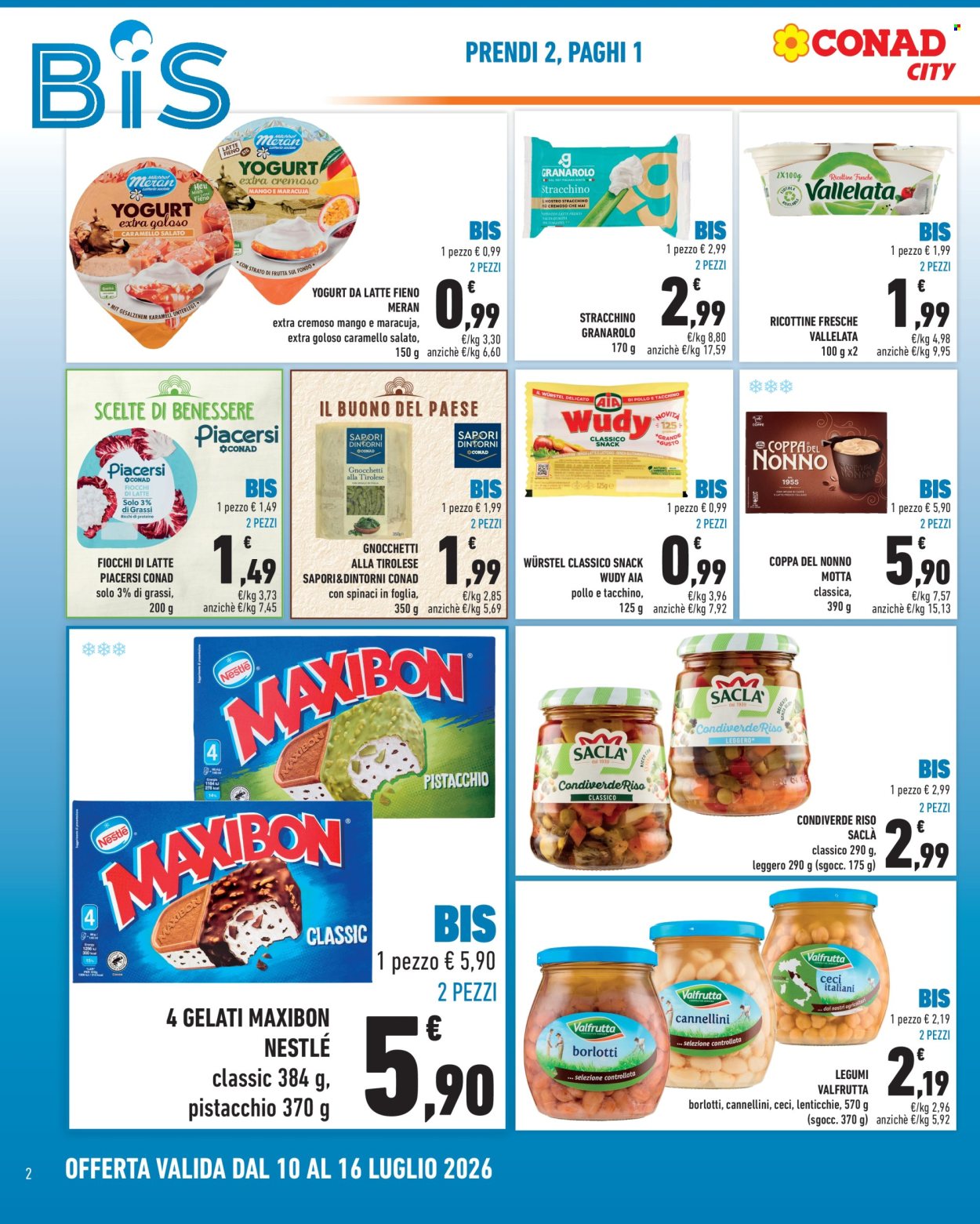 Volantino Conad City - 10/7/2026 - 16/7/2026. Pagina 2