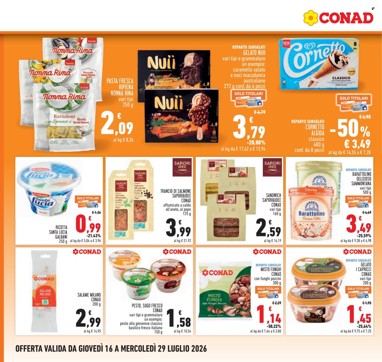 Volantino Conad - 16/7/2026 - 29/7/2026. Pagina 16