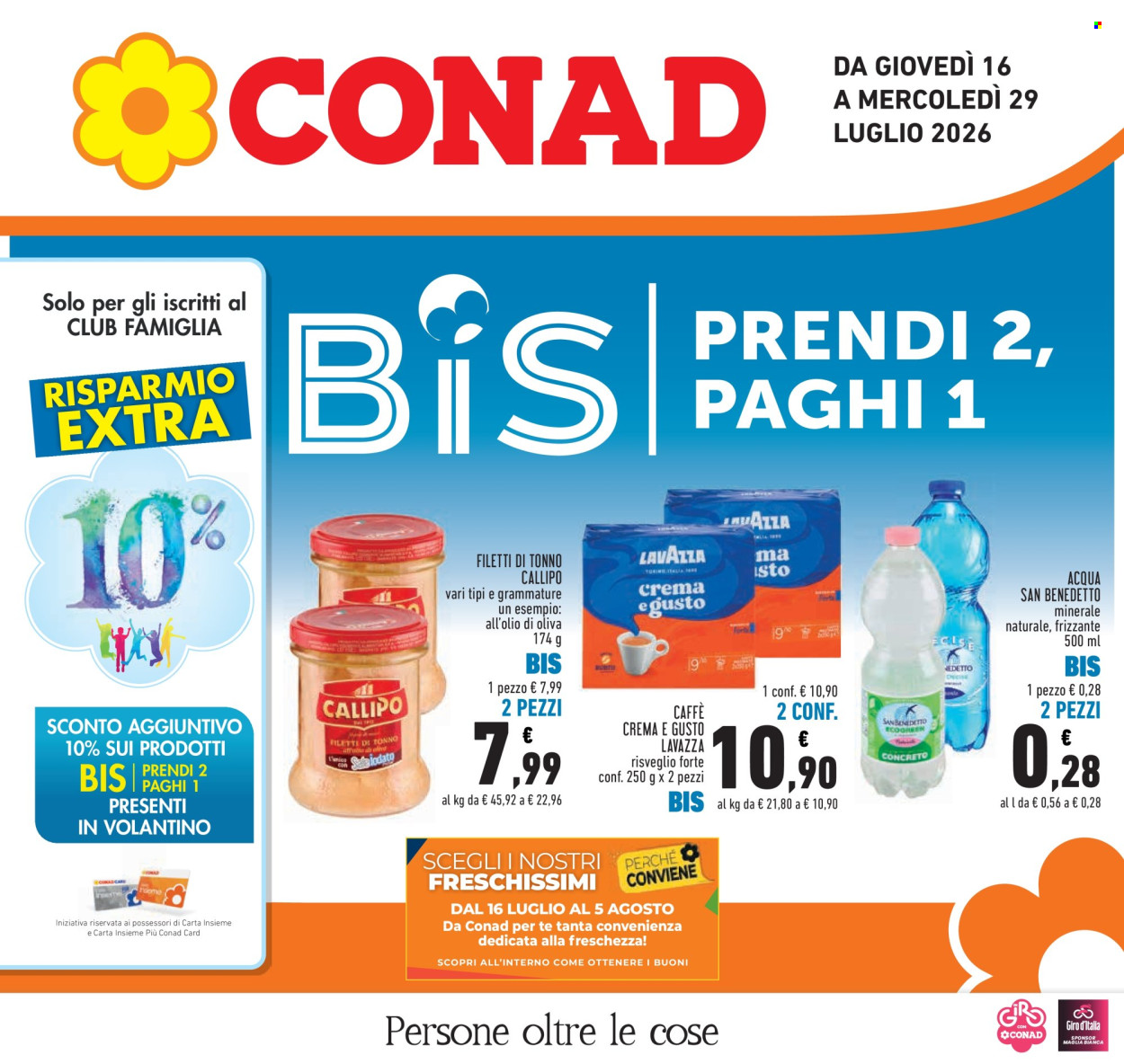Volantino Conad - 16/7/2026 - 29/7/2026. Pagina 1