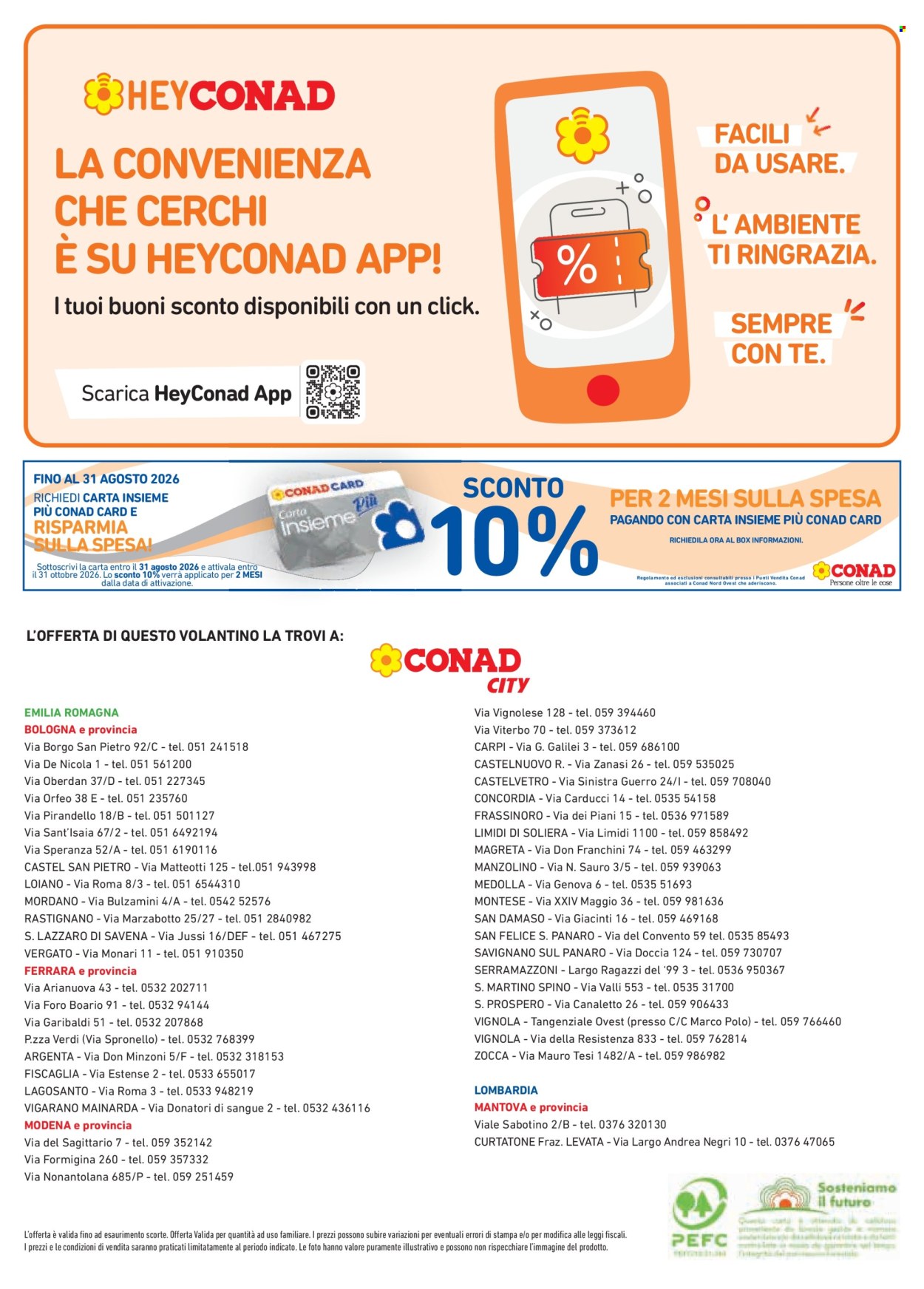 Volantino Conad - 16/7/2026 - 12/8/2026. Pagina 8