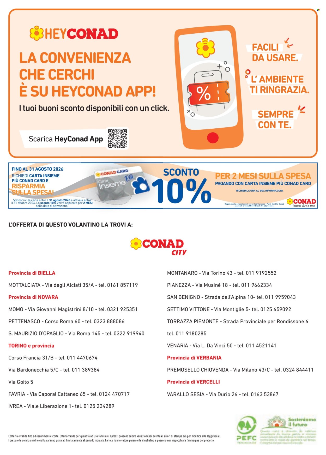 Volantino Conad - 16/7/2026 - 12/8/2026. Pagina 8