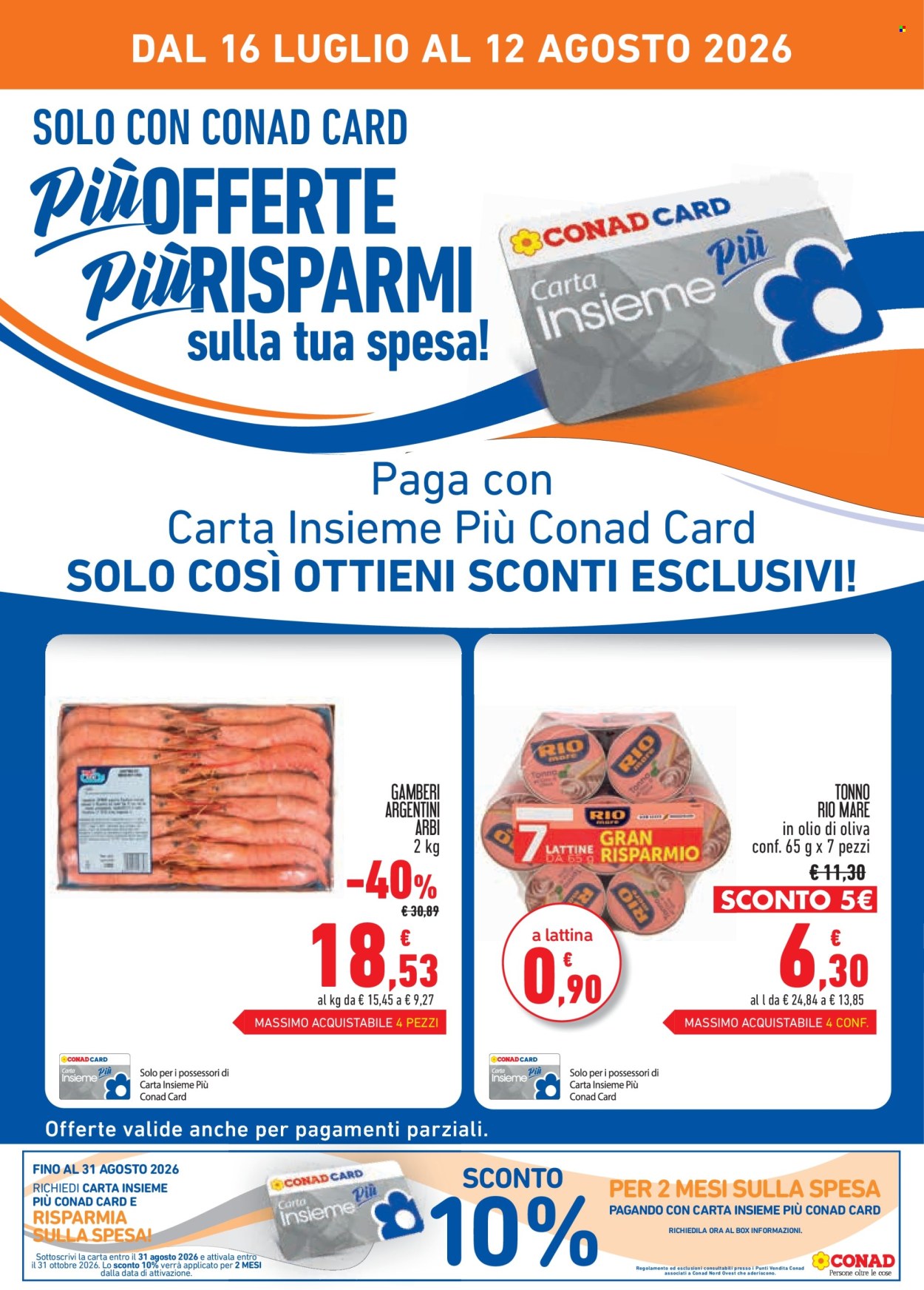 Volantino Conad - 16/7/2026 - 12/8/2026. Pagina 2