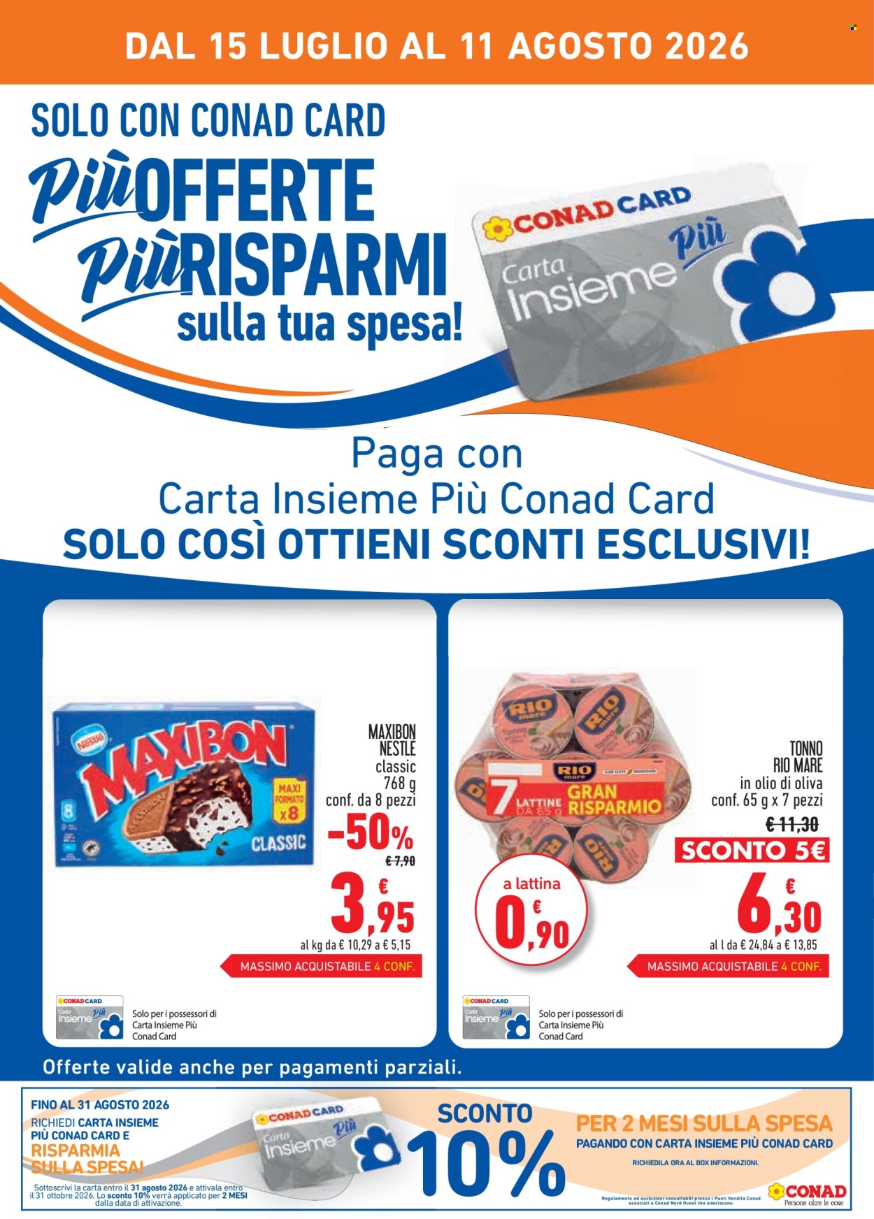 Volantino Conad - 15/7/2026 - 11/8/2026. Pagina 2
