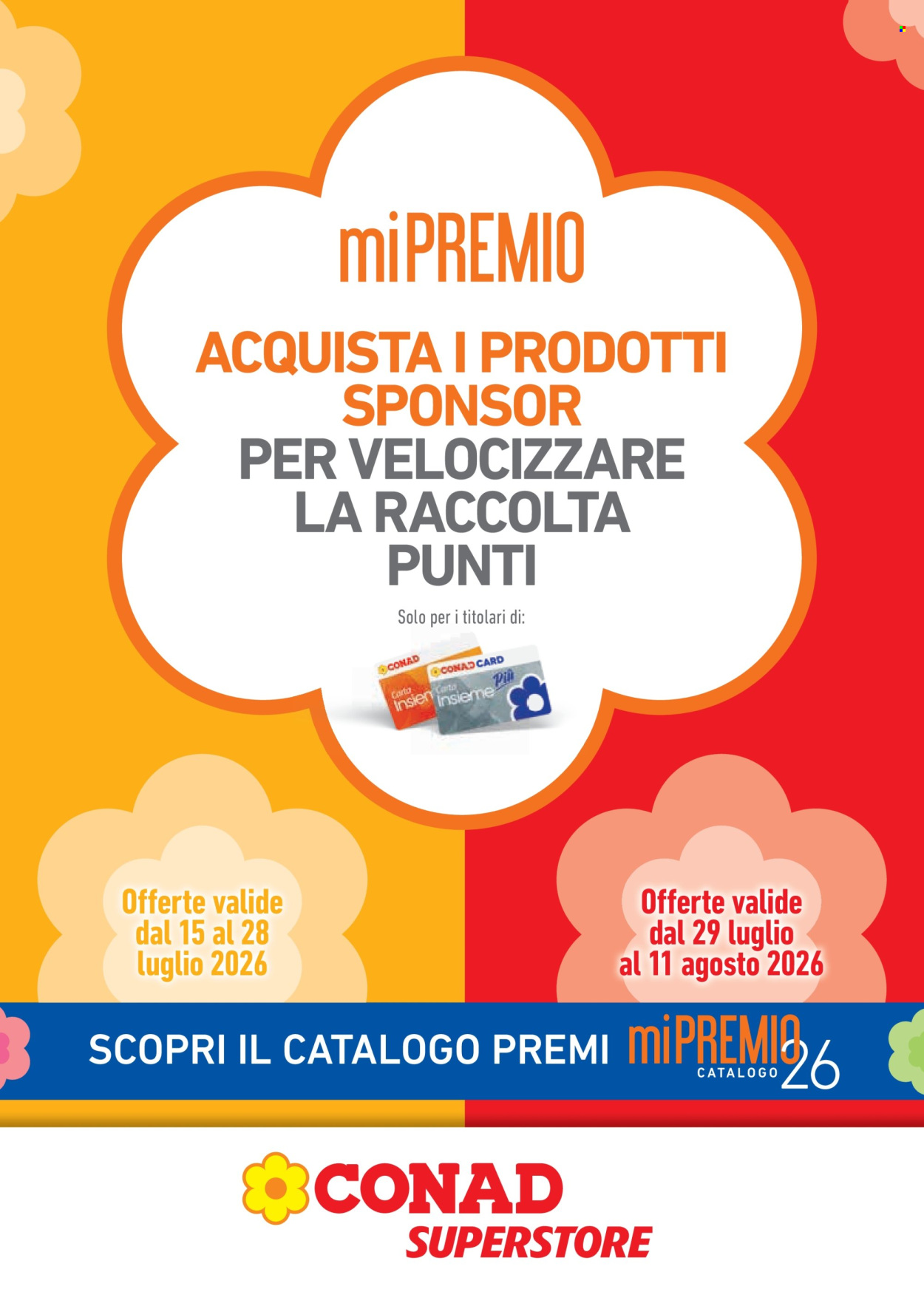 Volantino Conad - 15/7/2026 - 11/8/2026. Pagina 1
