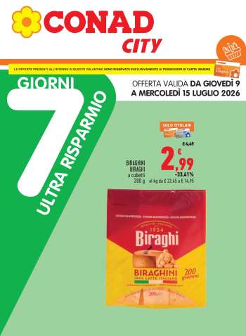 Volantino Conad City - 9/7/2026 - 15/7/2026.