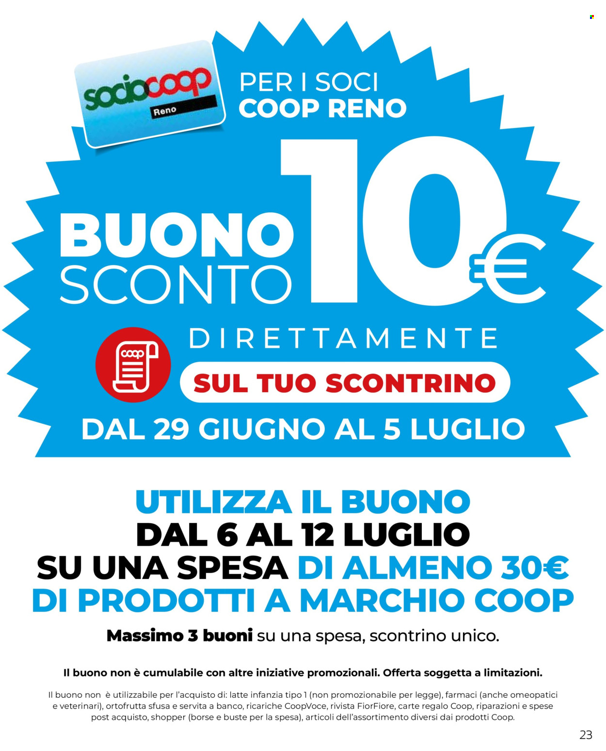 Volantino Coop - 9/7/2026 - 22/7/2026. Pagina 23