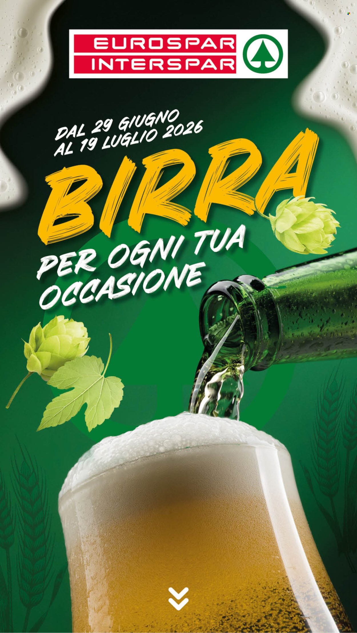 Volantino Eurospar - 29/6/2026 - 19/7/2026. Pagina 1