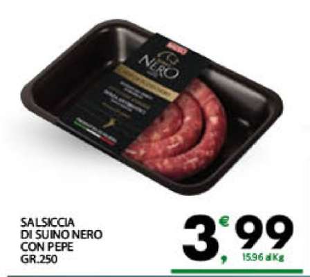 Salsiccia di Suino Nero con Pepe