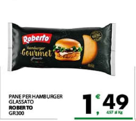 PANE PER HAMBURGER GLASSATO