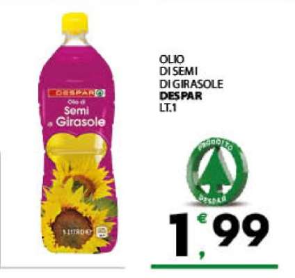 OLIO DI SEMI DI GIRASOLE DESPAR