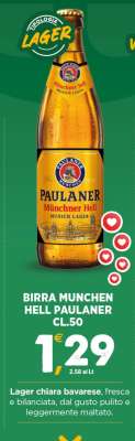 BIRRA MUNCHEN HELL PAULANER CL.50