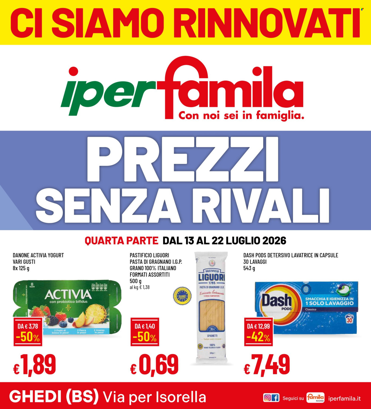 Volantino Famila - 13/7/2026 - 22/7/2026. Pagina 1