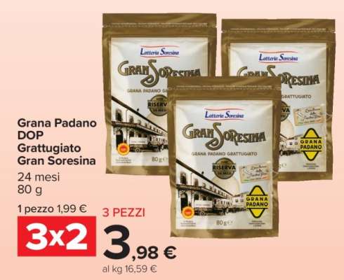 GRANA PADANO DOP GRATTUGIATO GRAN SORESINA