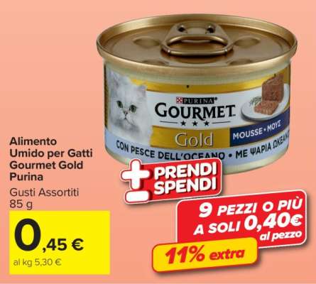 Alimento umido per gatti Gourmet Gold Purina