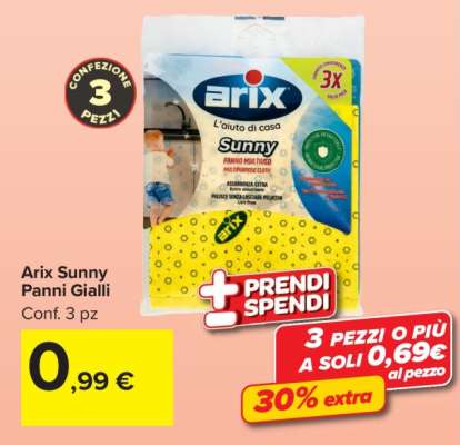 Arix Sunny Panni Gialli