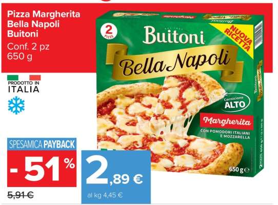 Pizza Margherita Bella Napoli Buitoni