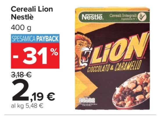 Cereali Lion Nestlé