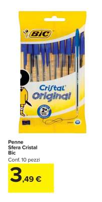 Penne Sfera Cristal Bic