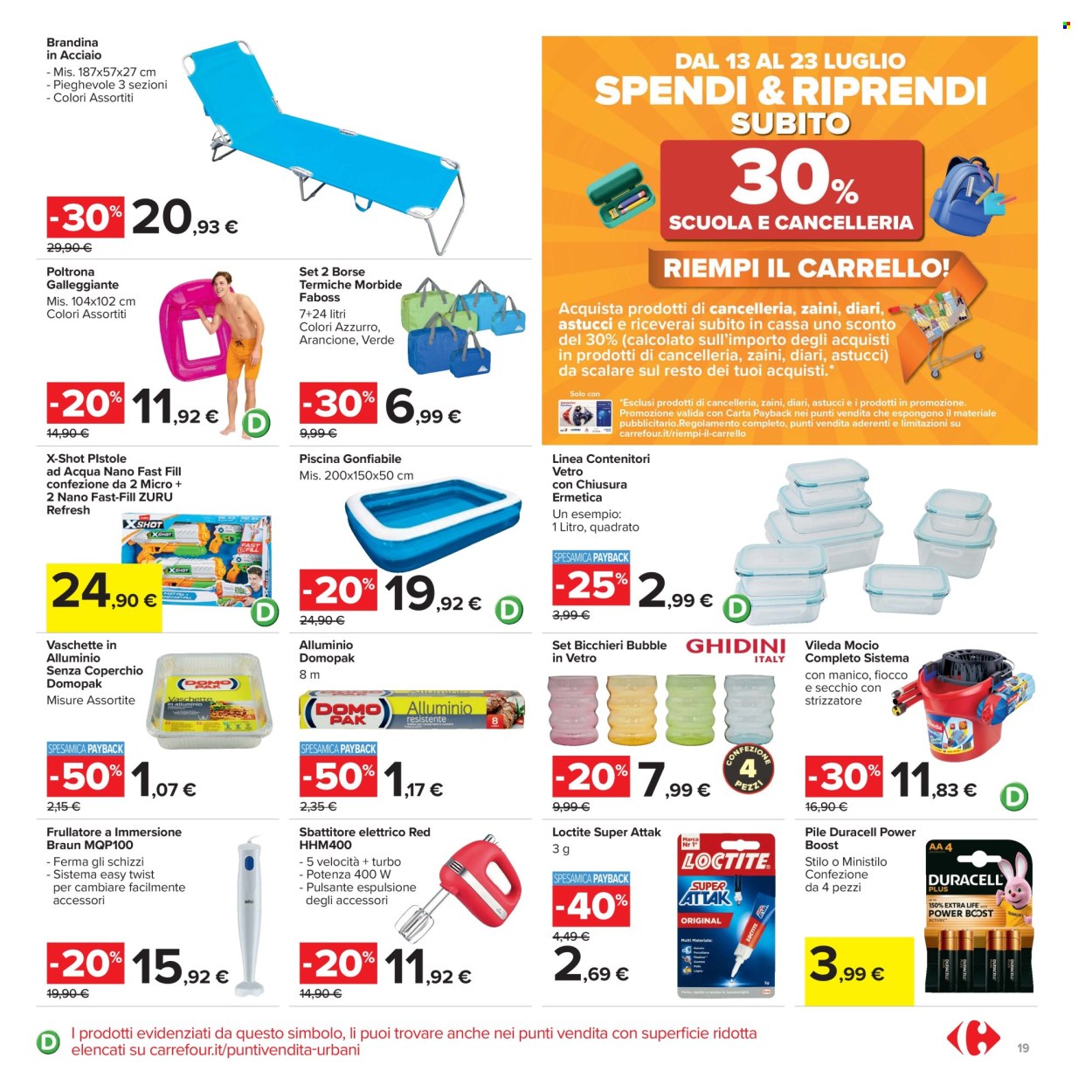 Volantino Carrefour - 13/7/2026 - 23/7/2026. Pagina 19