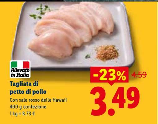Tagliata Di Petto Di Pollo