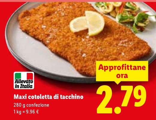 Maxi cotoletta di tacchino