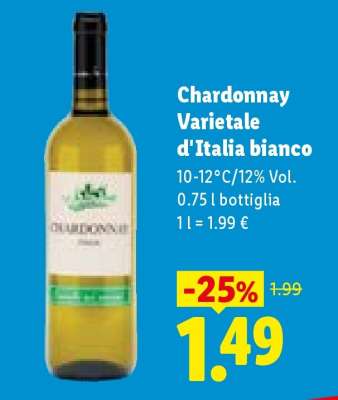 Chardonnay Varietale d'Italia bianco