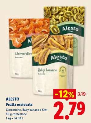 ALESTO Frutta essiccata