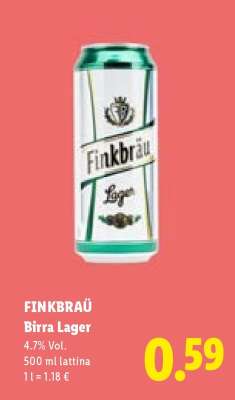 Finkbräu Birra lager