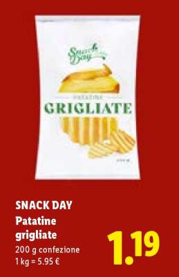 Snack Day Patatine grigliate