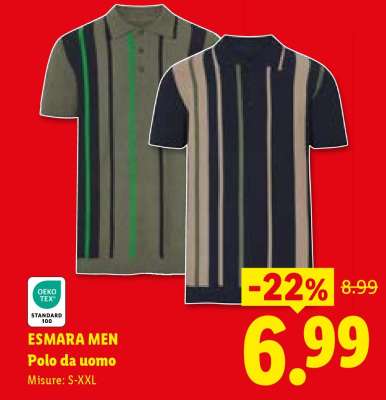 ESMARA MEN Polo da uomo