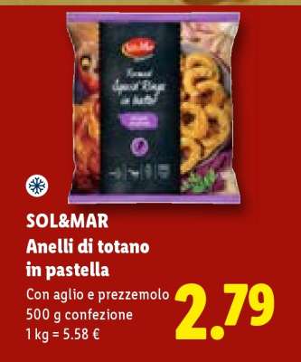 SOL&MAR Anelli di totano in pastella