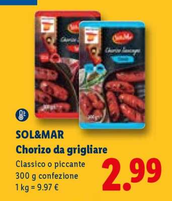 Sol&Mar Chorizo da grigliare