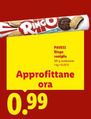 Pavesi Ringo vaniglia