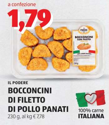 IL PODERE BOCCONCINI DI FILETTO DI POLLO PANATI