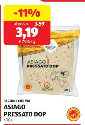 ASIAGO PRESSATO DOP