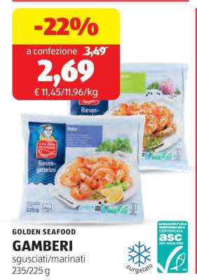 GOLDEN SEAFOOD GAMBERI