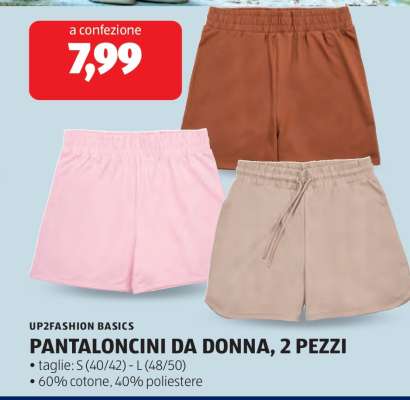 PANTALONCINI DA DONNA, 2 PEZZI