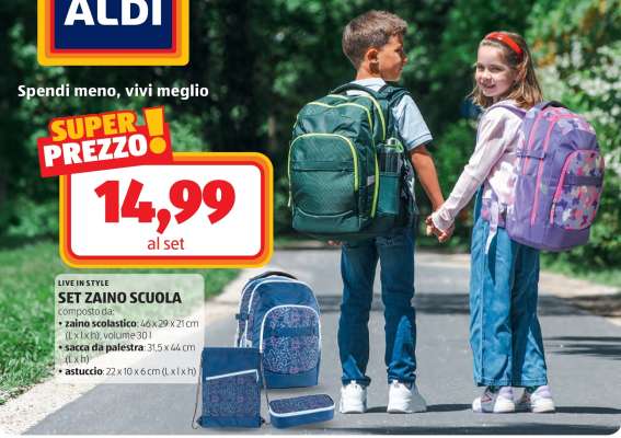 SET ZAINO SCUOLA