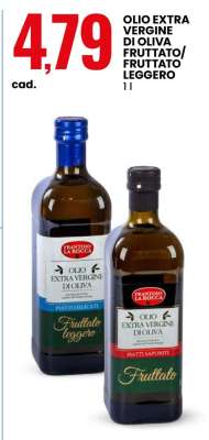 OLIO EXTRA VERGINE DI OLIVA FRUTTATO/FRUTTATO LEGGERO