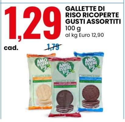 GALLETTE DI RISO RICOPERTE GUSTI ASSORTITI