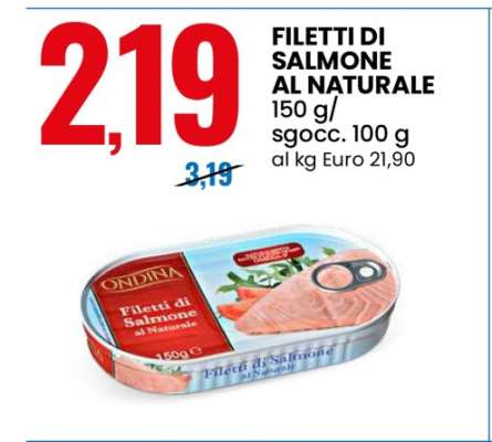 FILETTI DI SALMONE AL NATURALE
