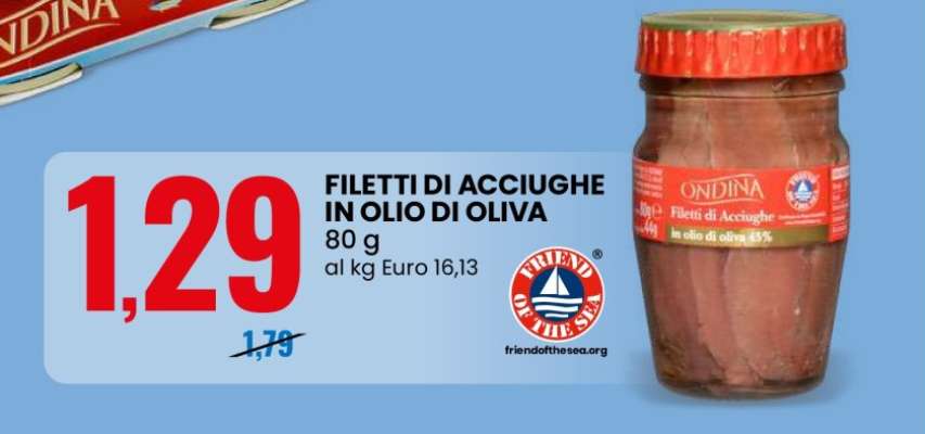 Ondina Filetti Di Acciughe In Olio Di Oliva