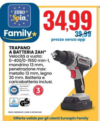 TRAPANO A BATTERIA 2AH