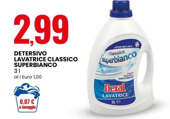 DETERSIVO LAVATRICE CLASSICO SUPERBIANCO