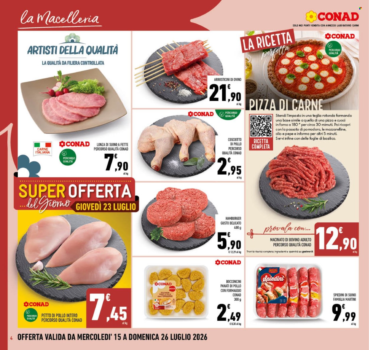Volantino Conad - 15/7/2026 - 26/7/2026. Pagina 4