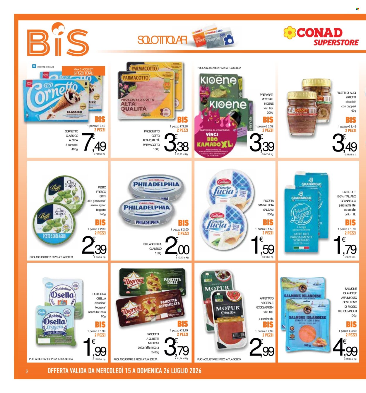 Volantino Conad - 15/7/2026 - 26/7/2026. Pagina 2