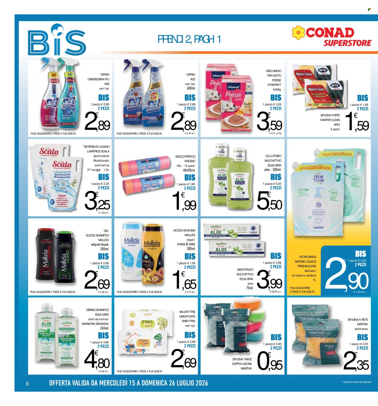 Volantino Conad - 15/7/2026 - 26/7/2026. Pagina 6