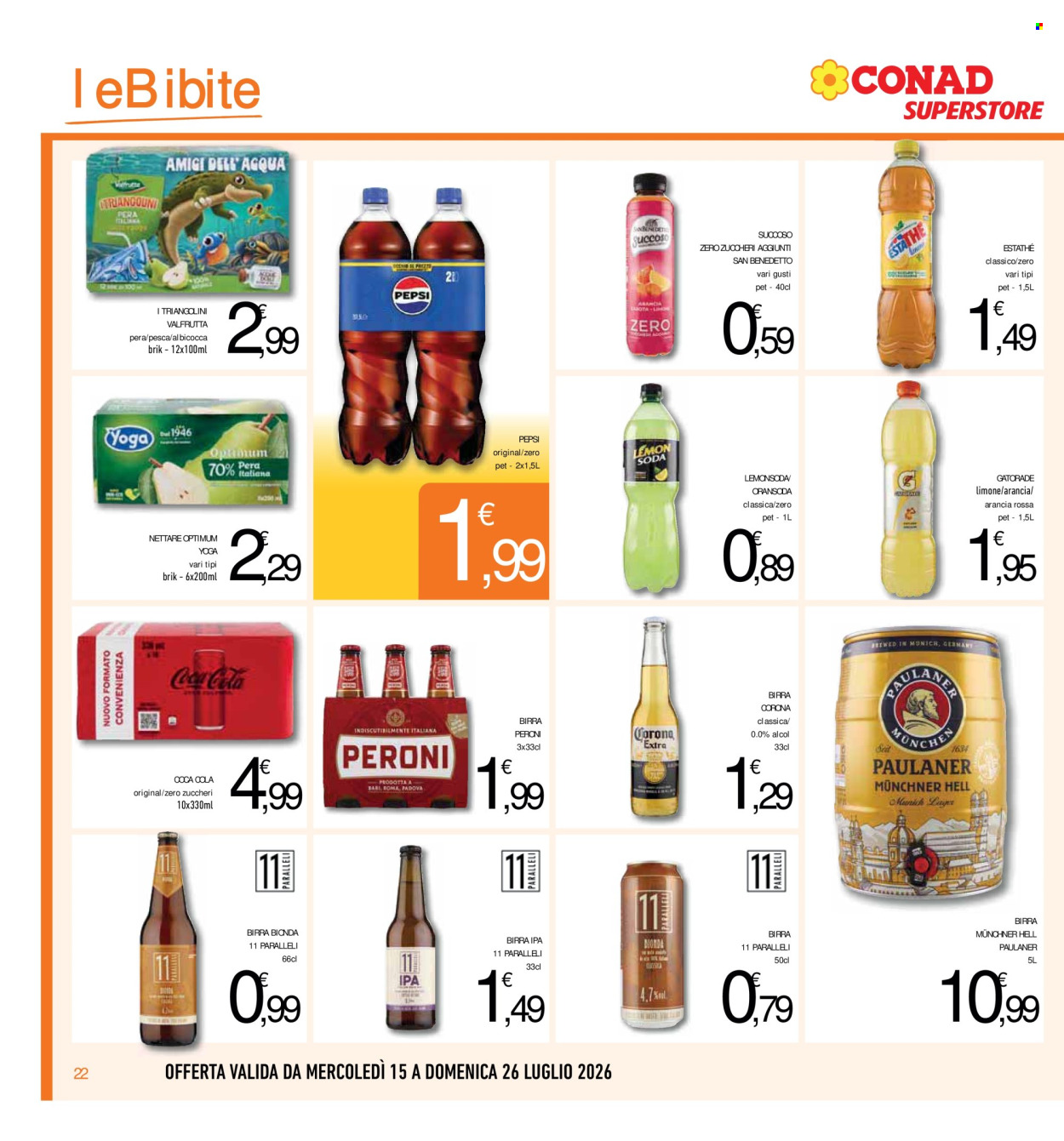 Volantino Conad - 15/7/2026 - 26/7/2026. Pagina 22