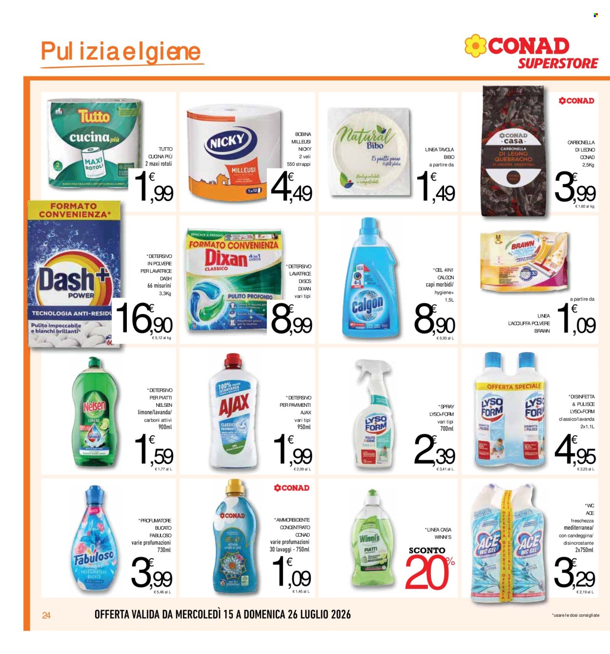 Volantino Conad - 15/7/2026 - 26/7/2026. Pagina 24