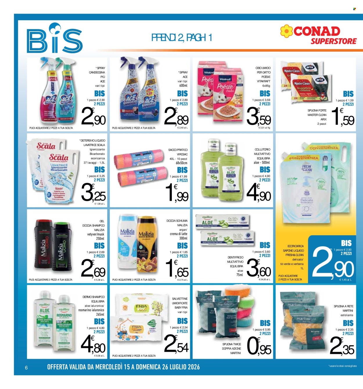Volantino Conad Superstore - 15/7/2026 - 26/7/2026. Pagina 6
